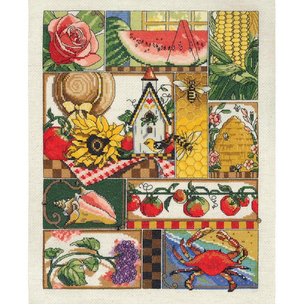 Summer Montage Counted Cross Stitch Kit